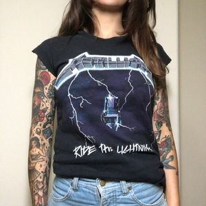 Metallica Ride The Lightning Metal Shirt DIY